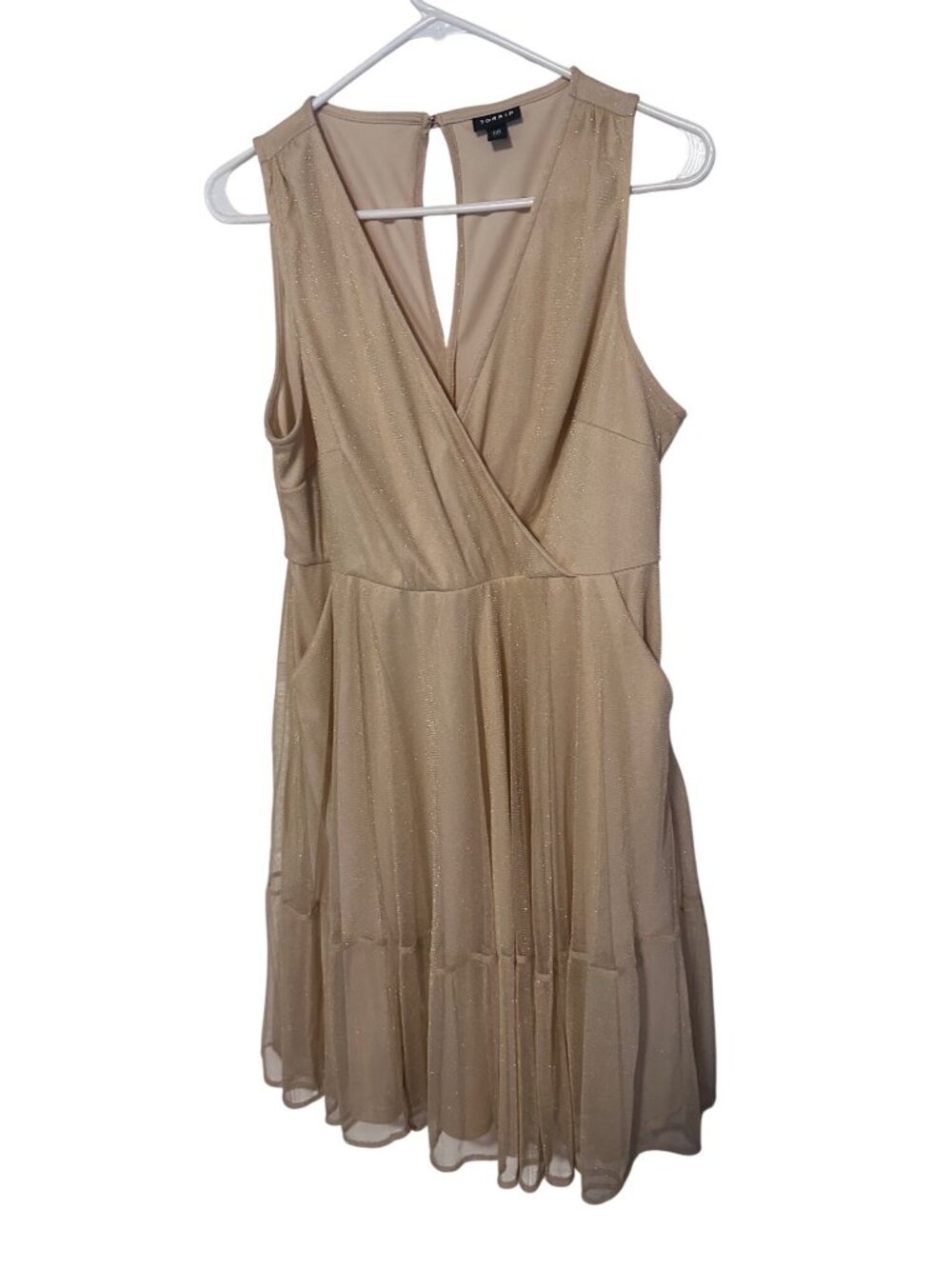 Torrid gold lined sparley dress size 00